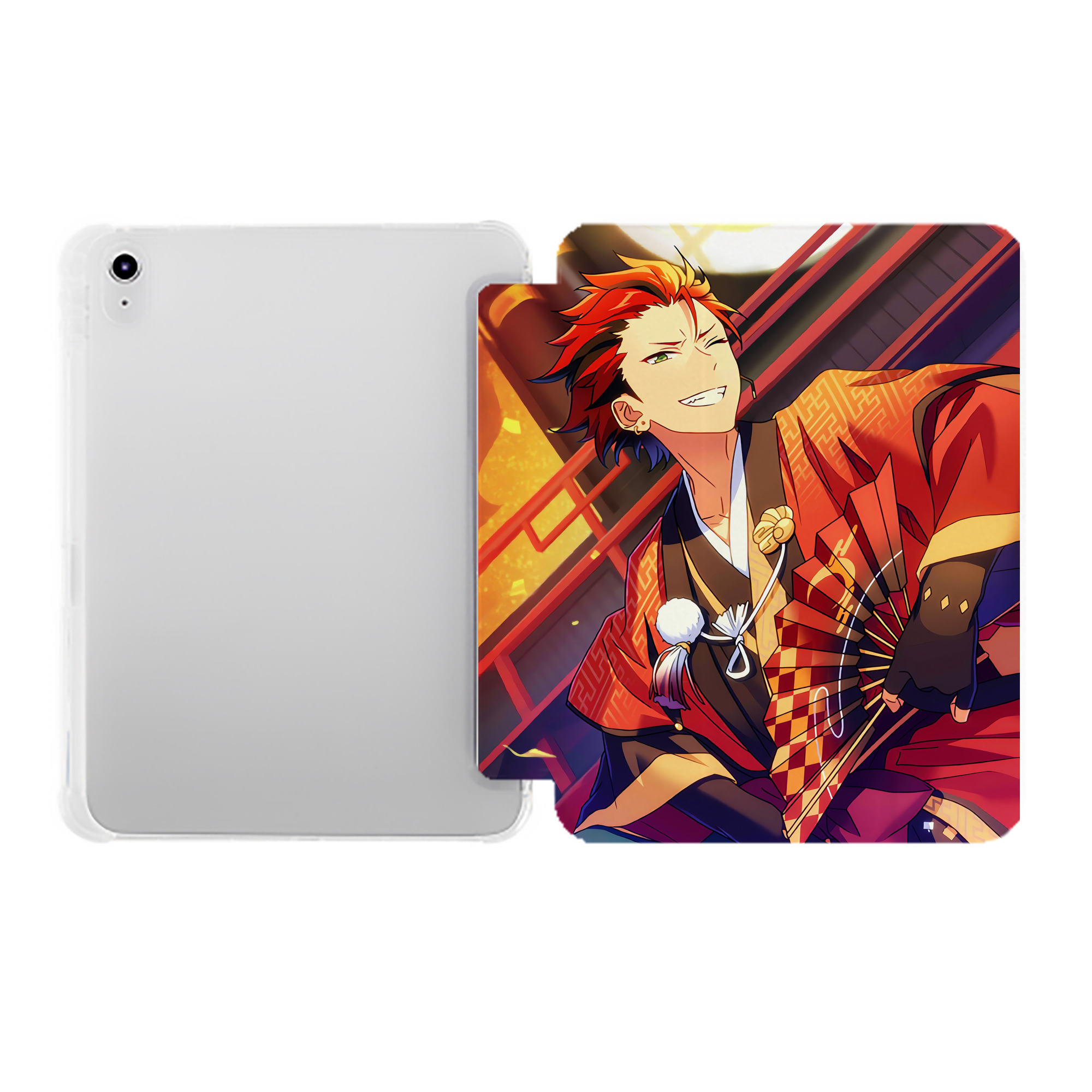 （画像用） あんさんぶるスターズ! Ensemble Stars IPad ケース ペン収納付き 三つ折りスタンド PUレザー×シリコン 対応機種9.5/10.5/10.9インチ